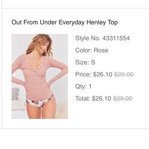 Out From Under Henley Top